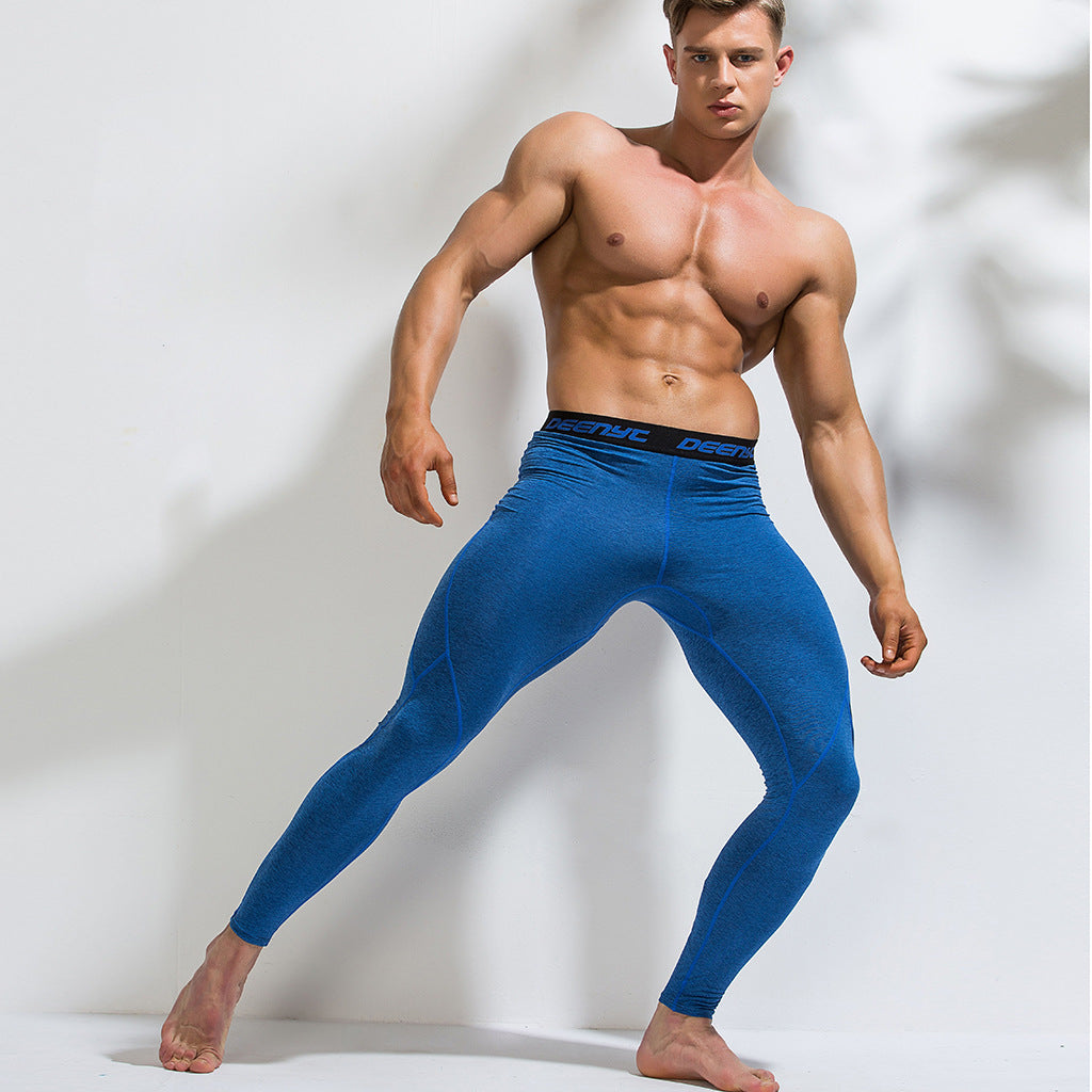 2020 New European And American Plus Size Men's Quick-Drying Training Tights