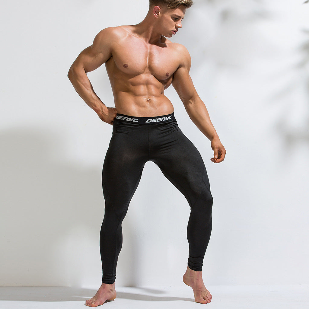 2020 New European And American Plus Size Men's Quick-Drying Training Tights